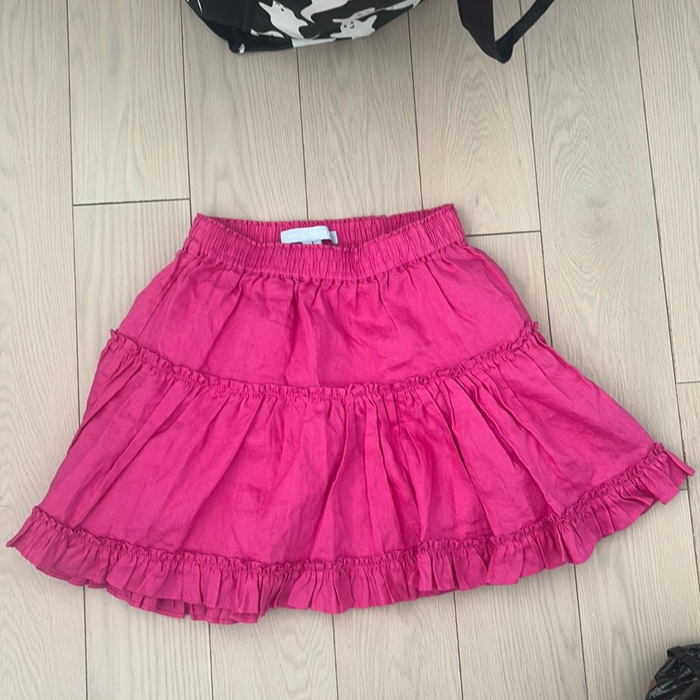 Hill house pink flowy skirt